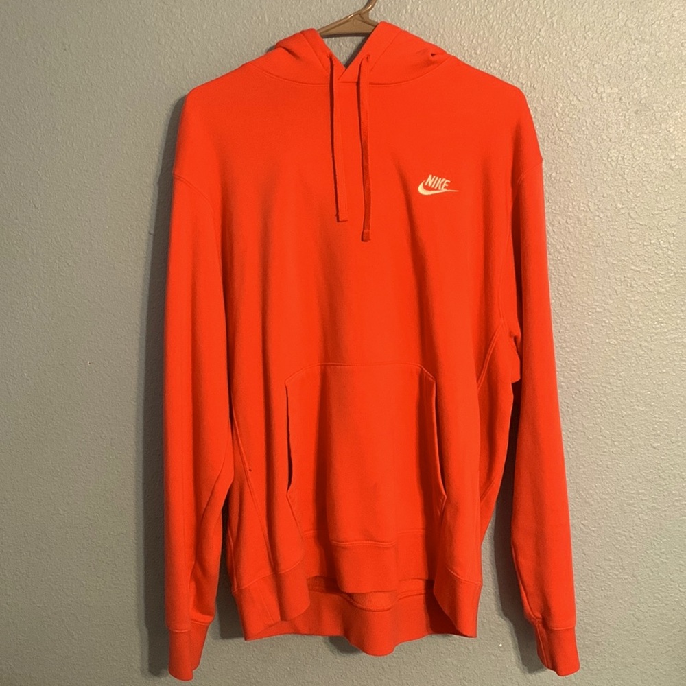 Red Nike hoodie size Large